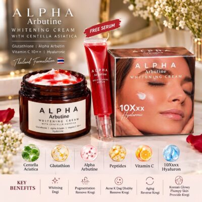 ALPHA ARBUTIN WHITENING CREAM Nano White serum Free
10XXX Brightening Formula | SPF 20+++ | Day Cream for Face, Hands & Body